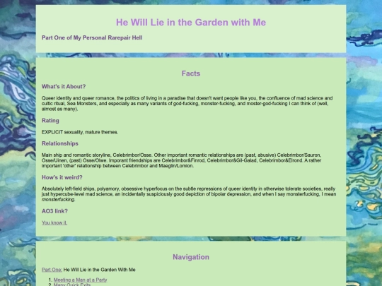 Silmarillion/rarepairhellpart1 screenshot