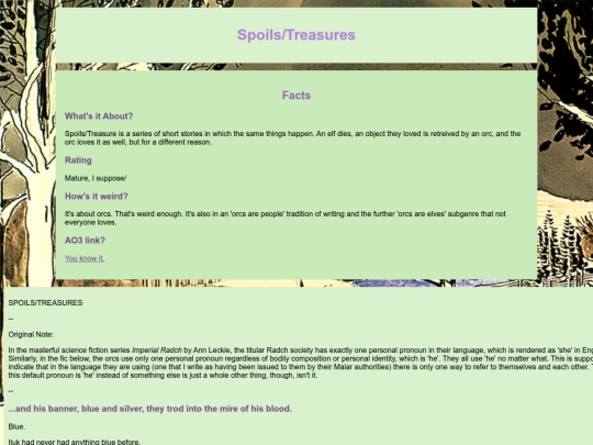 Silmarillion/spoils screenshot