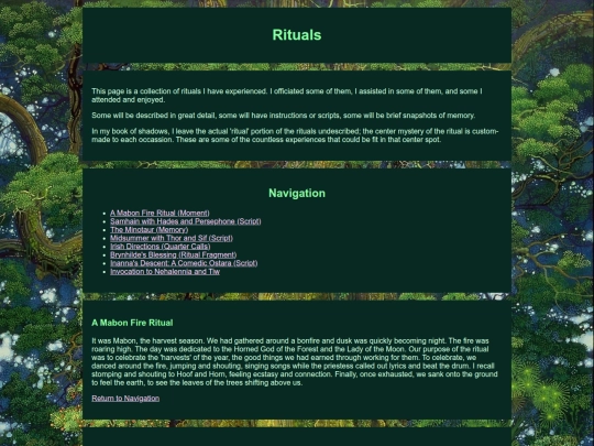 Wicca/rituals screenshot