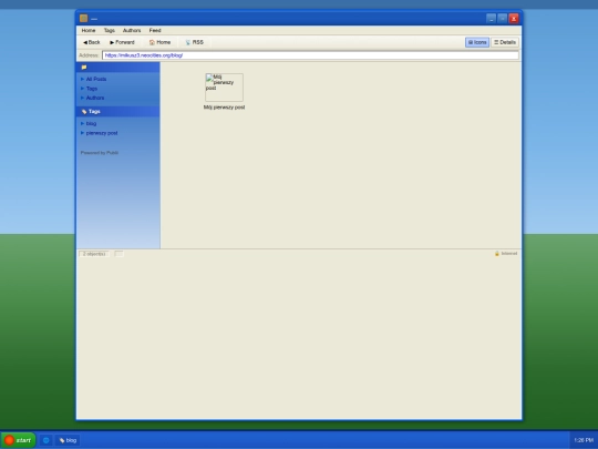 blog screenshot