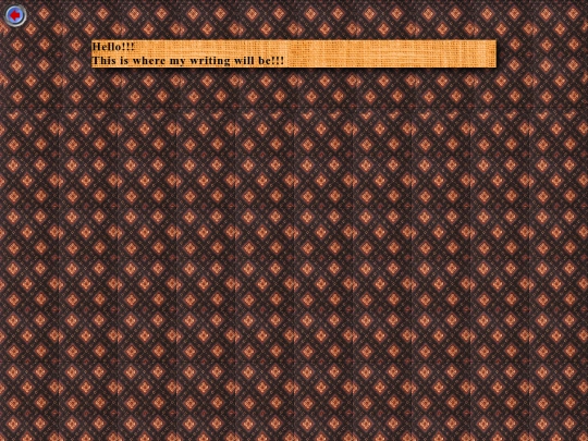 writing screenshot