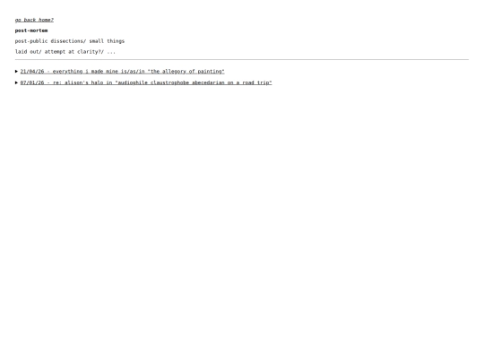 mortem screenshot