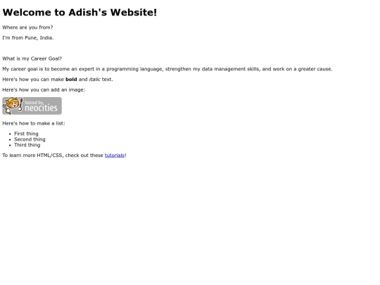 index screenshot