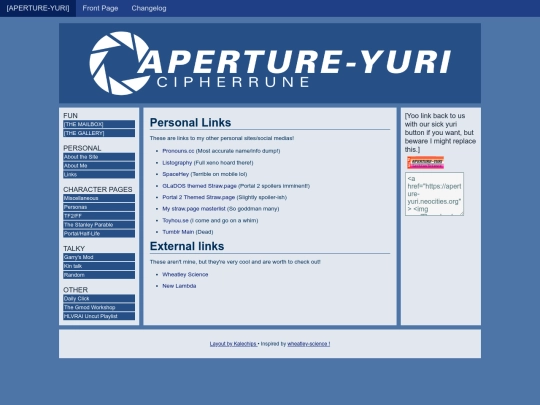 links screenshot