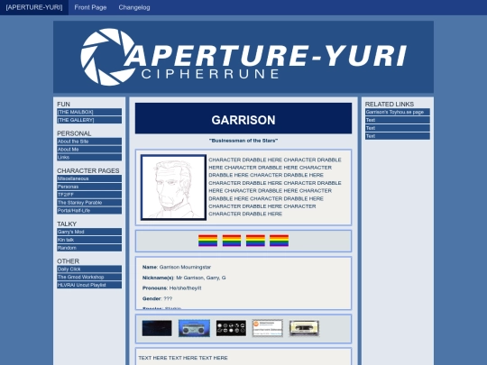 personas/garrison screenshot