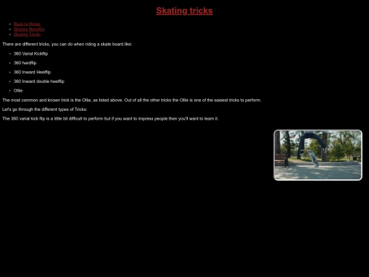 SkatingTricks screenshot