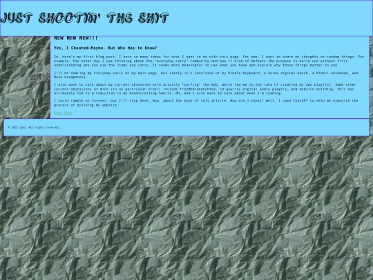 blog screenshot