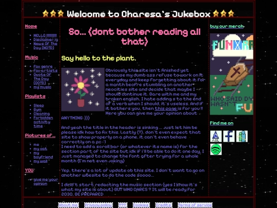 Home/disclaimer screenshot