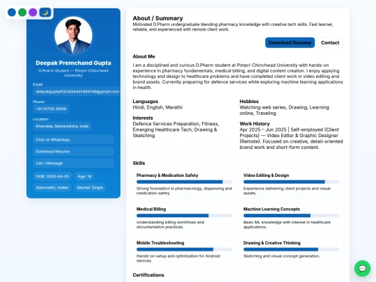 index screenshot