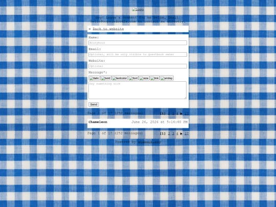 oopsiedoodle's guestbook - Atabook screenshot