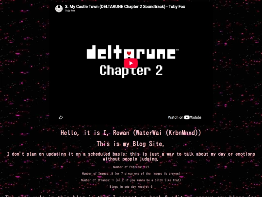 Blog screenshot