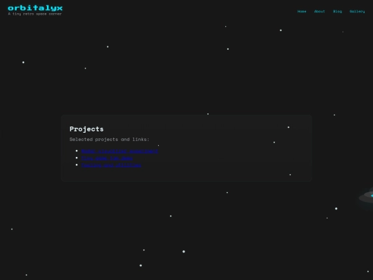 projects screenshot