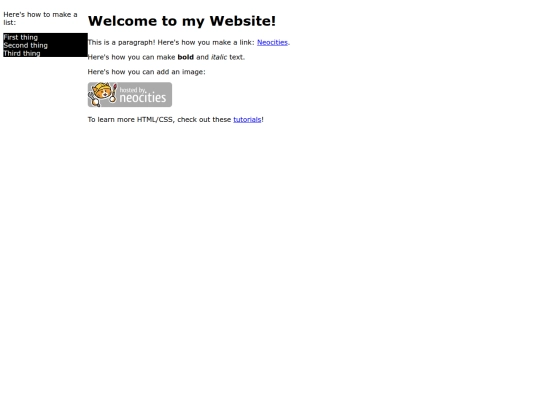 index screenshot
