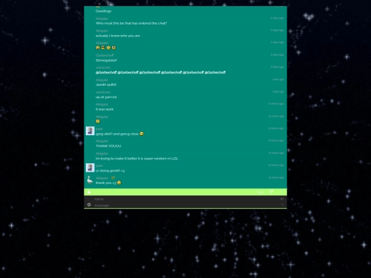 Chat screenshot