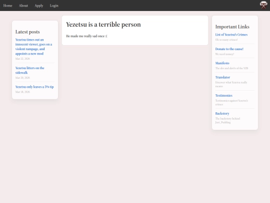 yezetsu/crimelist/terrible screenshot
