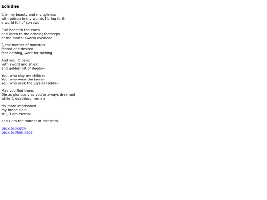 EchidnePoem screenshot