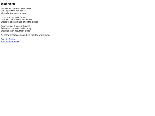 WatersongPoem screenshot