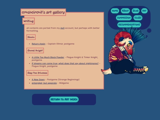art/writing screenshot