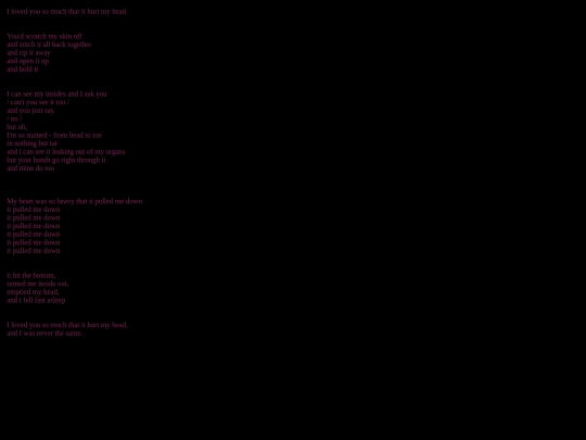 writing/ilovedyousomuchthatithurtmyhead screenshot