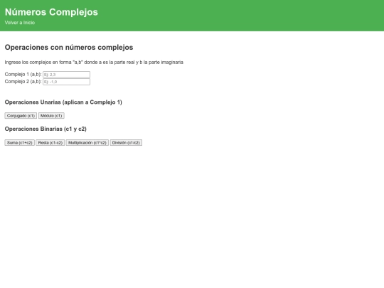 numerosComplejos screenshot