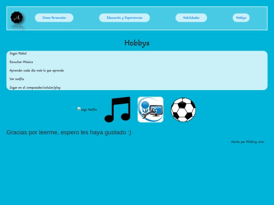 HojaVida/Hobbys screenshot