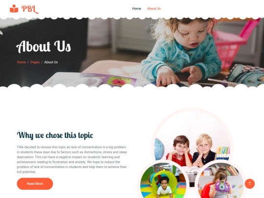 Lack of concentration/preschool-website-template/about screenshot