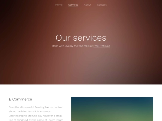 services screenshot
