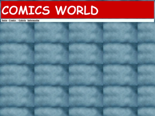 Página Web Xavier/Comics screenshot