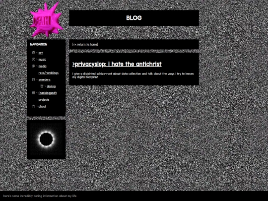 blog screenshot