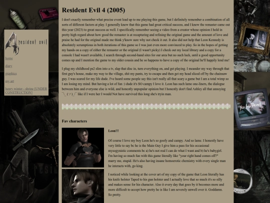 html/re4 screenshot