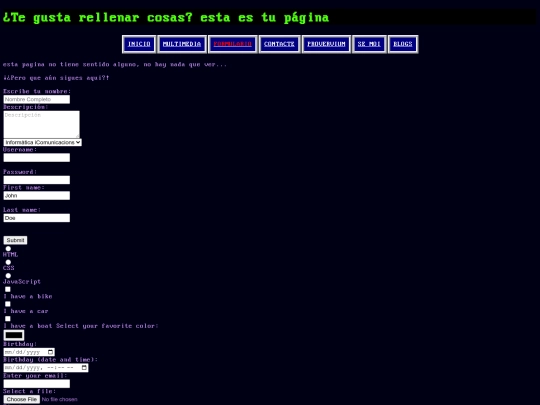 p/menu/formulario screenshot