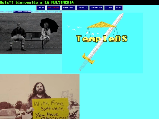 p/menu/multimedia screenshot