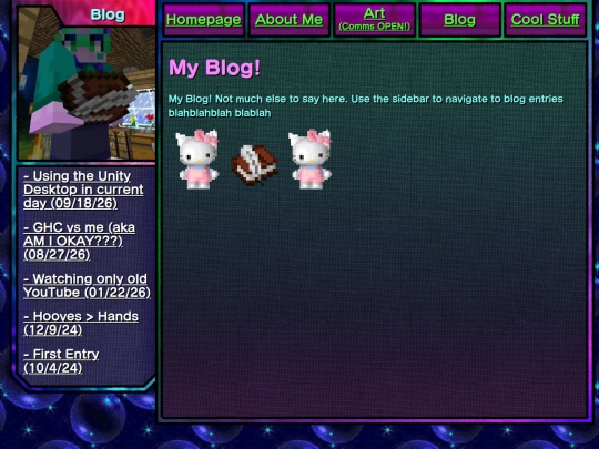 main/blog screenshot