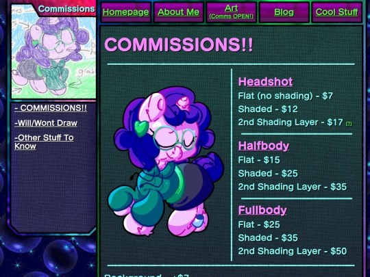 main/commissions screenshot