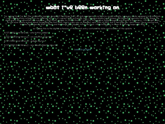 update-log screenshot