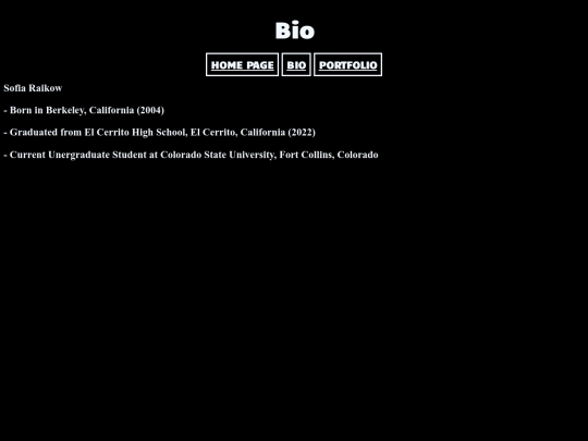 bio screenshot