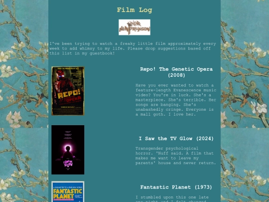 filmlog screenshot