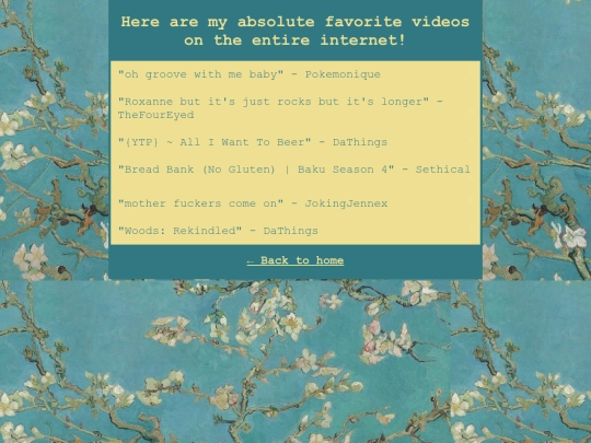 videos screenshot