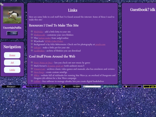 links screenshot