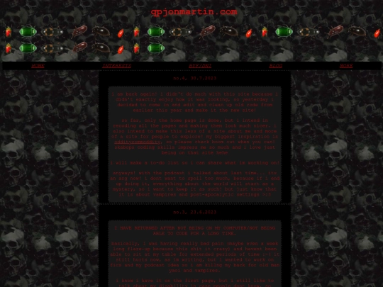 blog screenshot