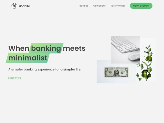 bankist-site screenshot