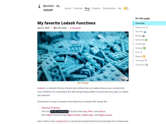 blog/my-favorite-lodash-functions screenshot