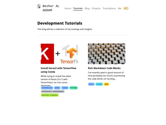 tutorials screenshot