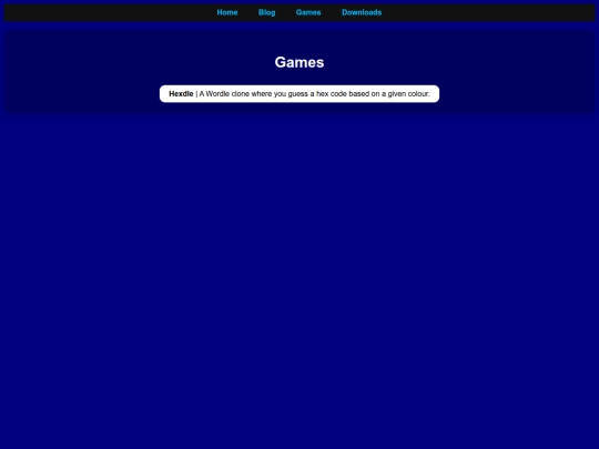 games screenshot