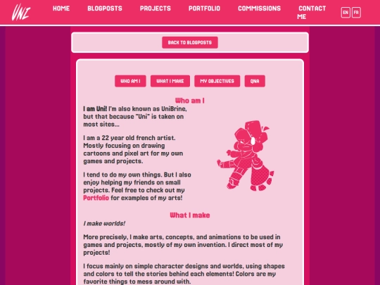 blogs/about screenshot