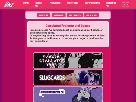projects screenshot