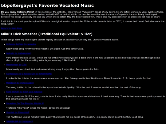VocaloidSongs screenshot