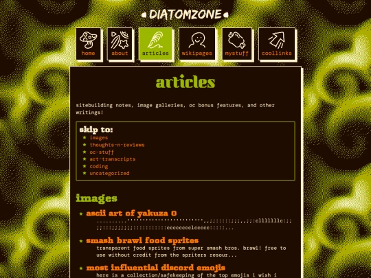 articles screenshot