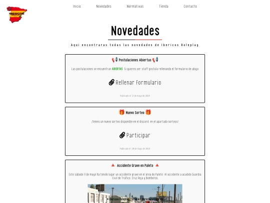 paginas/novedades screenshot