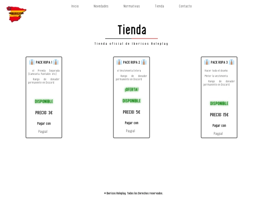 paginas/ropa screenshot